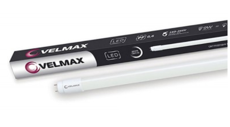 Лампа світлодіодна VELMAX Т8, 9Вт, G13, 6200К (4823051513789)